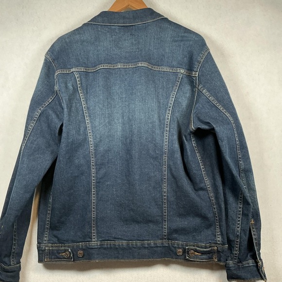 Levi's Signature Gold Men Jean Jacket Trucker Denim Size Medium Y2K - Picture 3 of 7